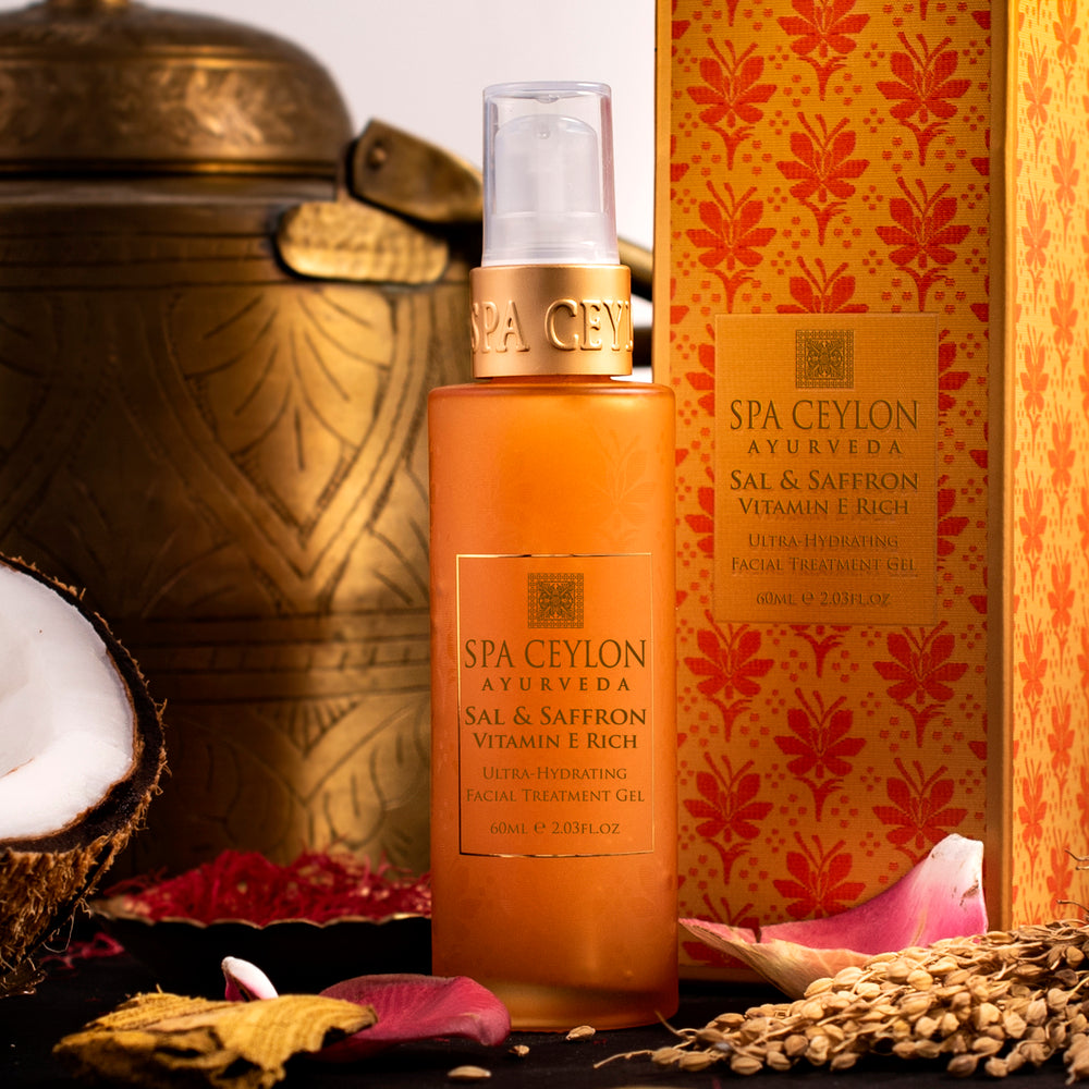 SAL & SAFFRON - gelinė veido kaukė su vitaminu E, 60 ml