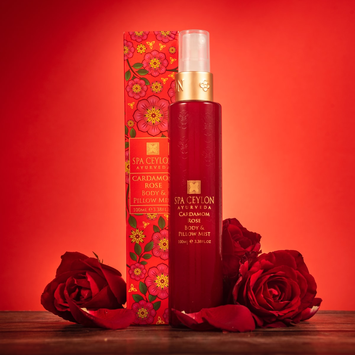 CARDAMOM ROSE - kūno ir patalynės dulksna, 100 ml