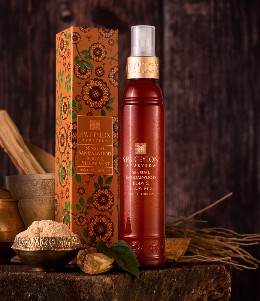 SENSUAL SANDALWOOD - kūno ir patalynės dulksna, 100 ml