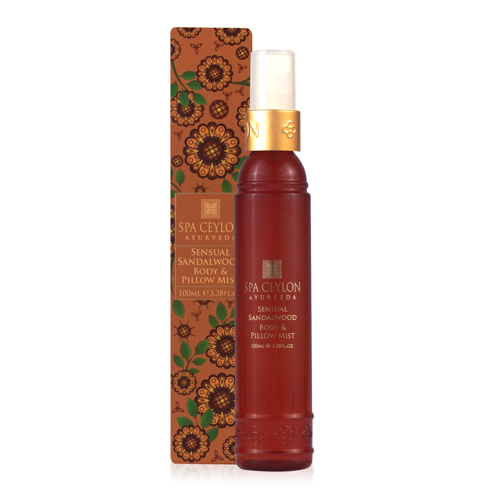 SENSUAL SANDALWOOD - kūno ir patalynės dulksna, 100 ml