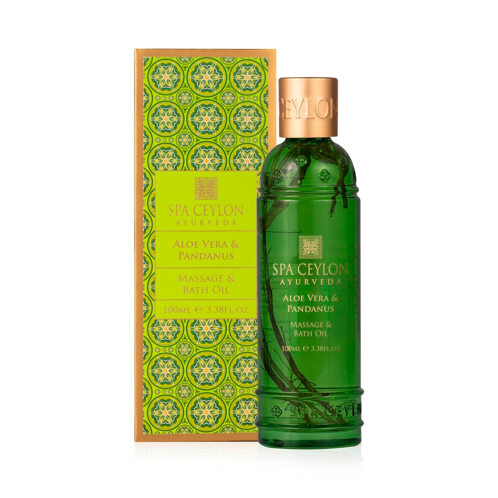 ALOE VERA & PANDANUS - raminamasis vonios ir masažo aliejus, 100 ml