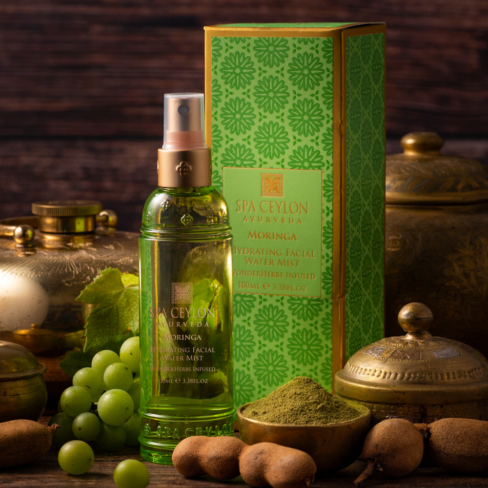 MORINGA - drėkinamoji veido dulksna, 100 ml