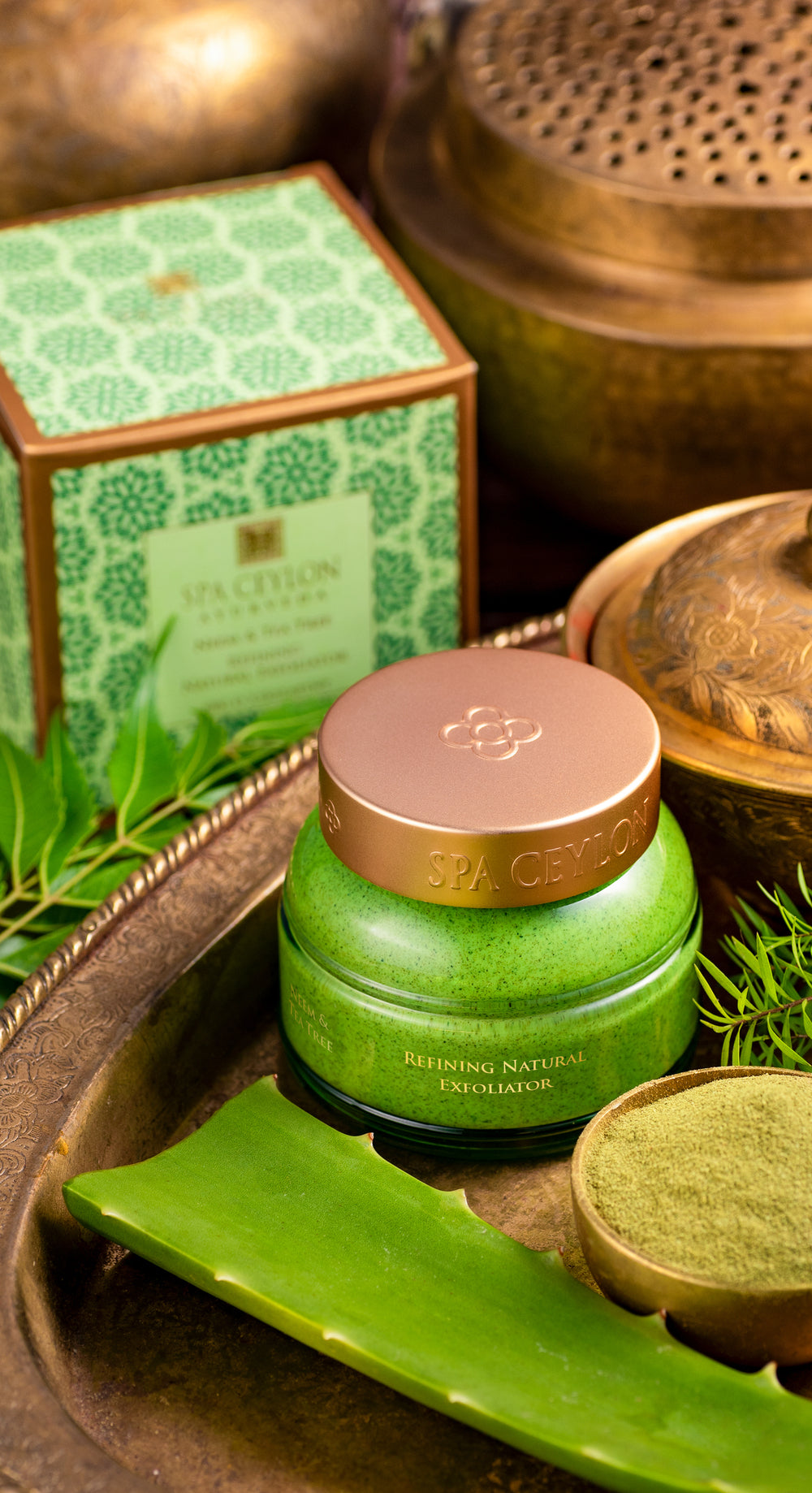 NEEM & TEA TREE - veido šveitiklis su nimbamedžiu ir arbatmedžiu, 100 g