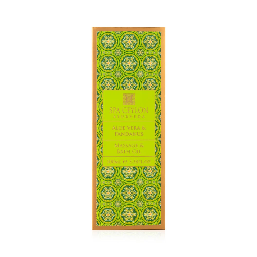 ALOE VERA & PANDANUS - raminamasis vonios ir masažo aliejus, 100 ml