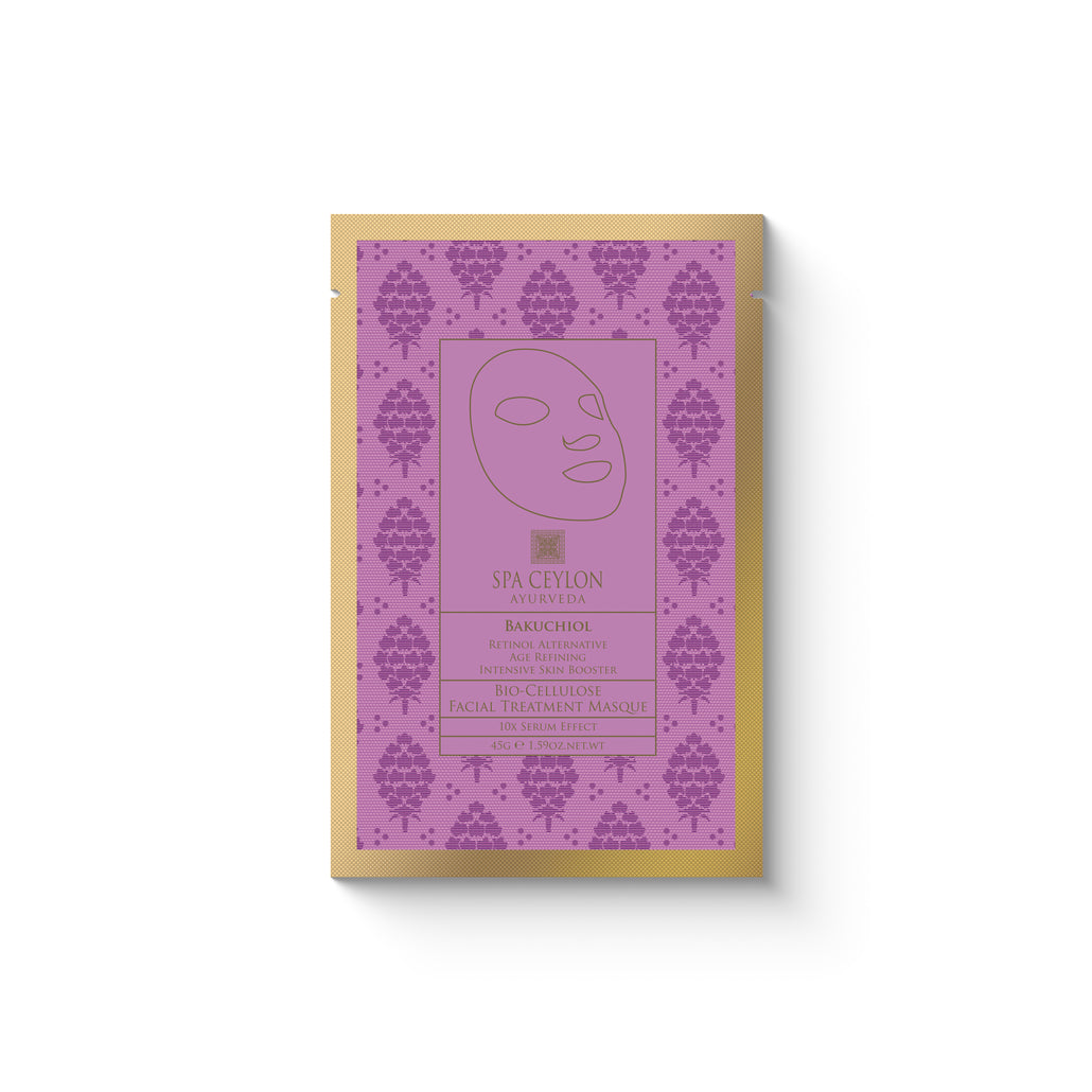 BAKUCHIOL - bioceliuliozinė veido kaukė su bakučioliu, 45 g