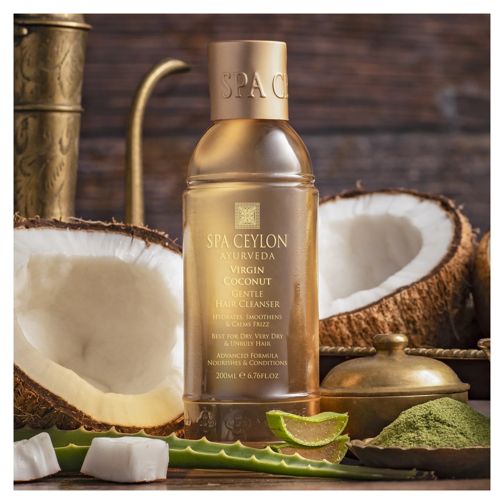 VIRGIN COCONUT – drėkinamasis plaukų šampūnas, 200 ml