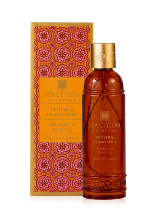 31305_VETIVER & ISLAND SPICE - Massage & Bath Oil_Box with Bottle_100ml