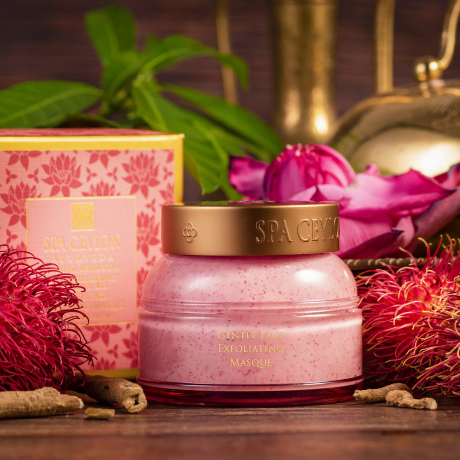 Lotus & Rambutan - švelni eksfolijuojanti drėkinamoji veido kaukė, 100 g - Image 2
