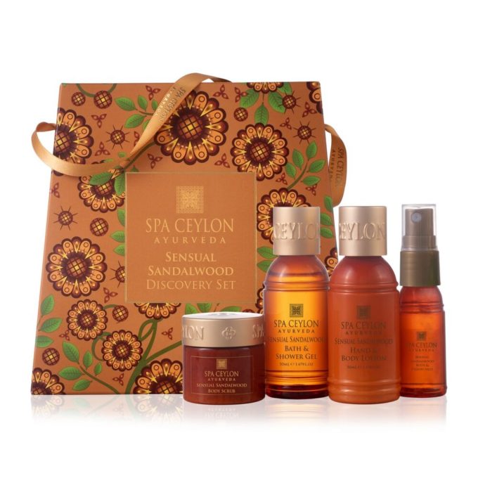 SENSUAL SANDALWOOD – kūno ritualo rinkinys, mini produktai