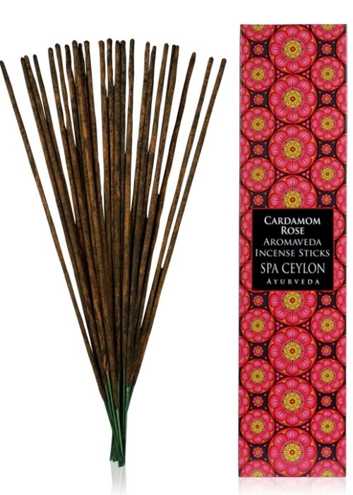 5437 CARDAMOM ROSE - Aroma Veda Incense Sticks